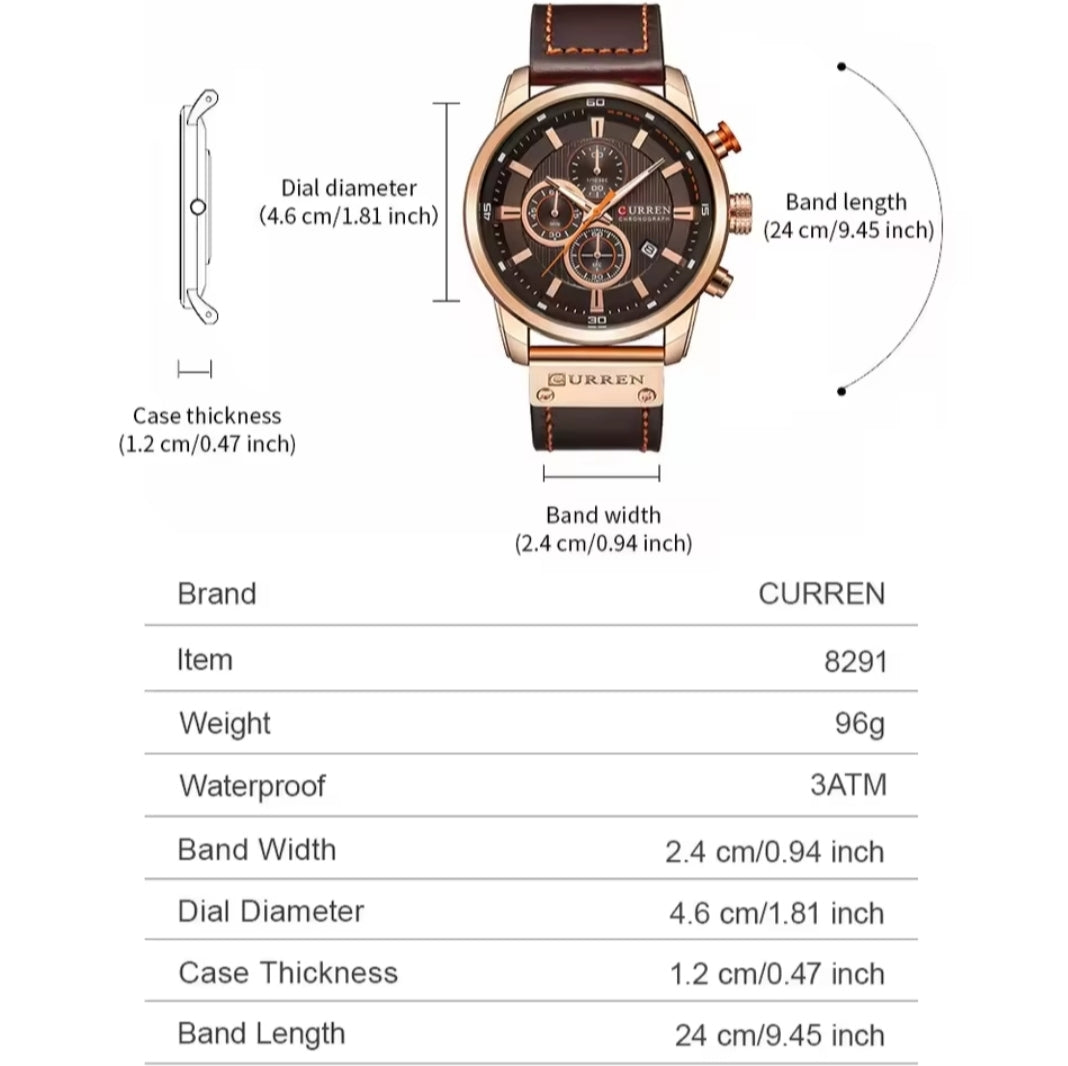 CURREN Men's Luxury Watch